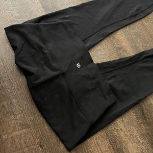Black Lululemon leggings size 6